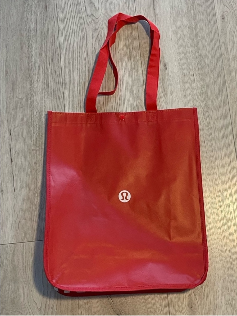 FREE!! Lululemon Reusable Shopping Bag Tote-  Red & White Gift with Purchase